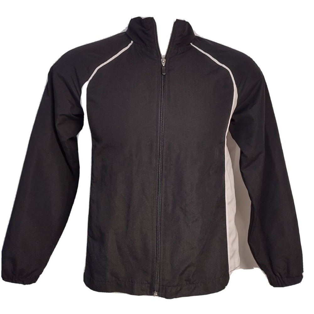 Danskin Now Jacket Women's S (4-6) Athleisure Black & White Track Windbreaker